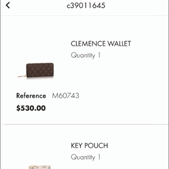 LOUIS VUITTON MONOGRAM CANVAS CLEMENCE WALLET - Picture 14 of 14